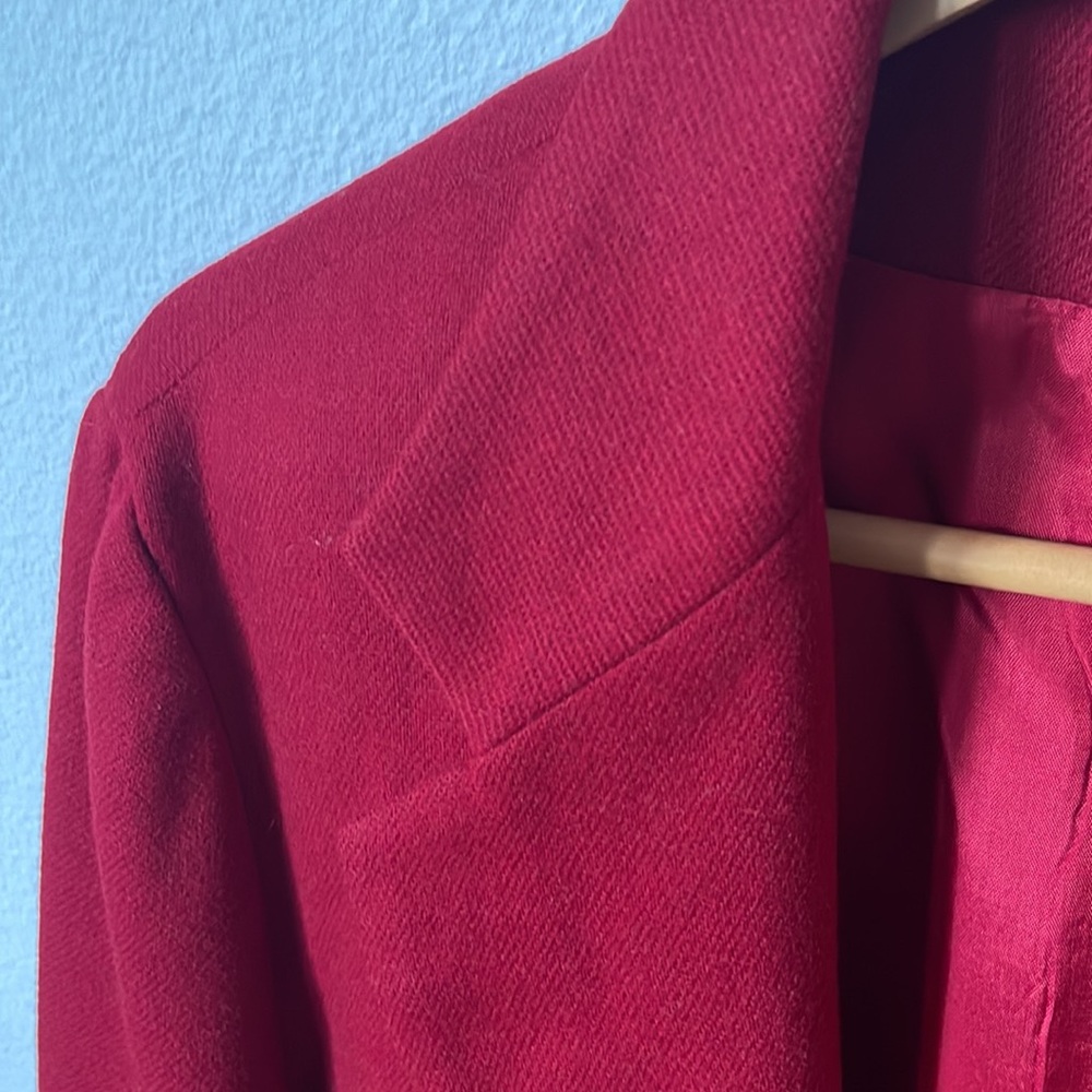 Vintage cherry red blazer - Picture 6 of 6